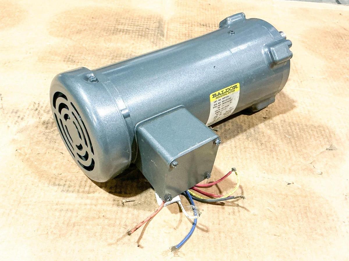 New Baldor GMP3338 Gear Motor 1/3HP 460V 3PH 5:1 Ratio 345RPM