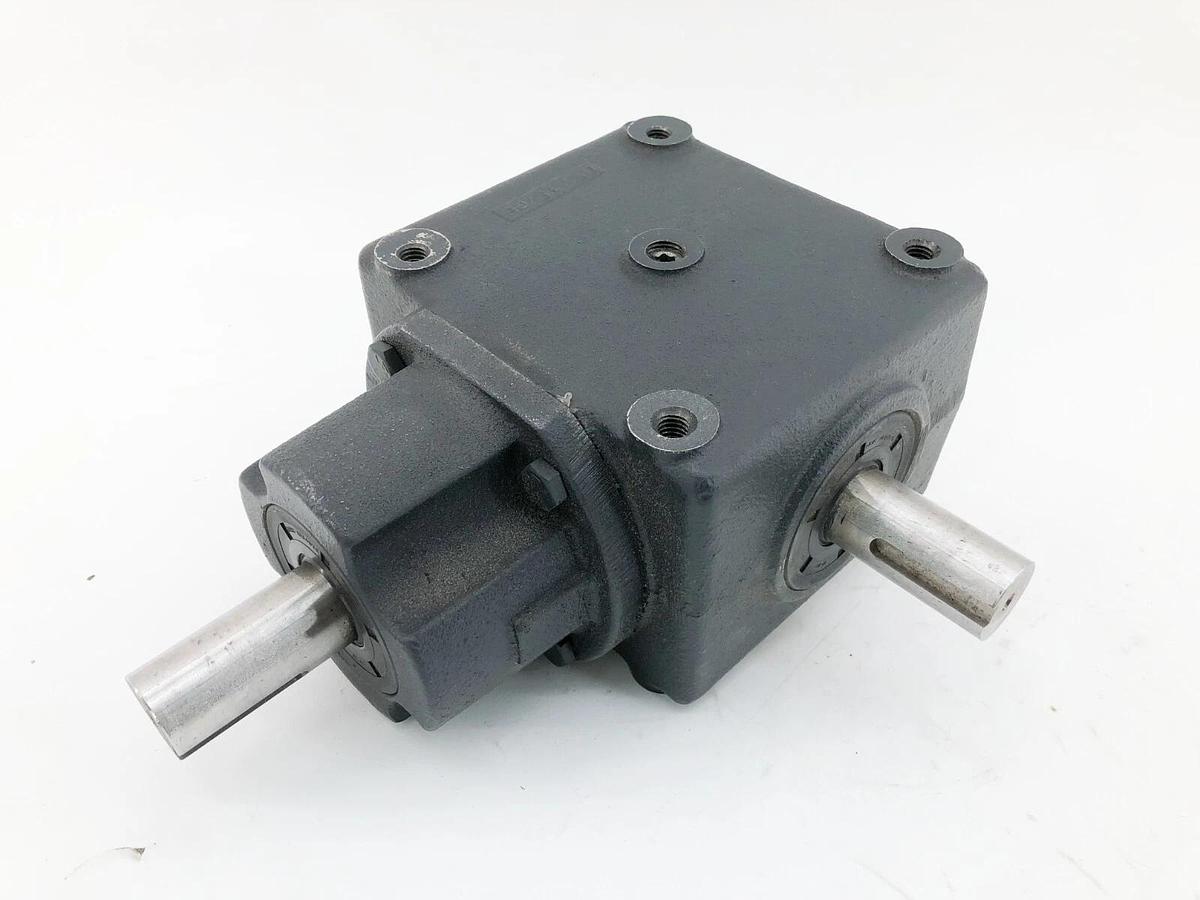 New Browning 9HB1-SN10 Bevel Gear Box Reducer 1:1 Ratio 1" Right Angle Shafts