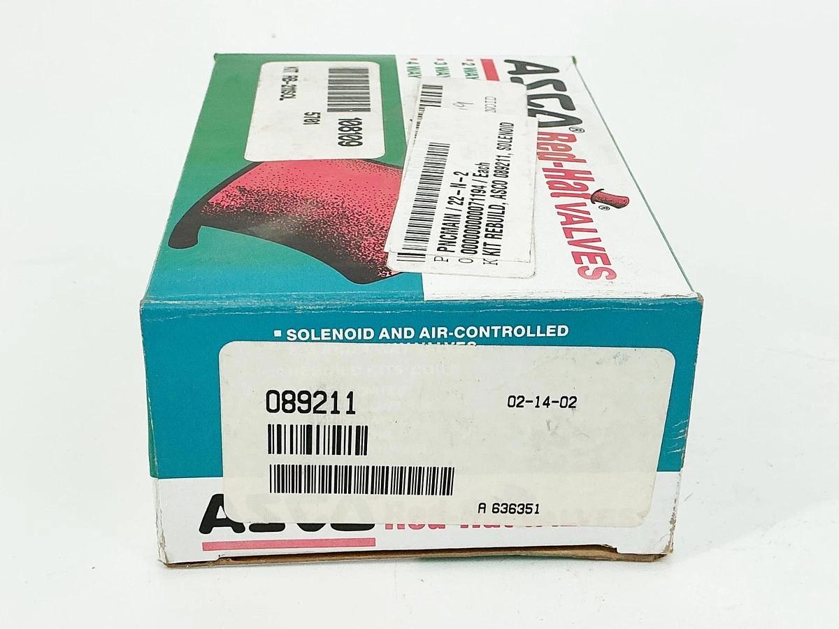 New Asco 089211 Solenoid Valve Rebuild Kit