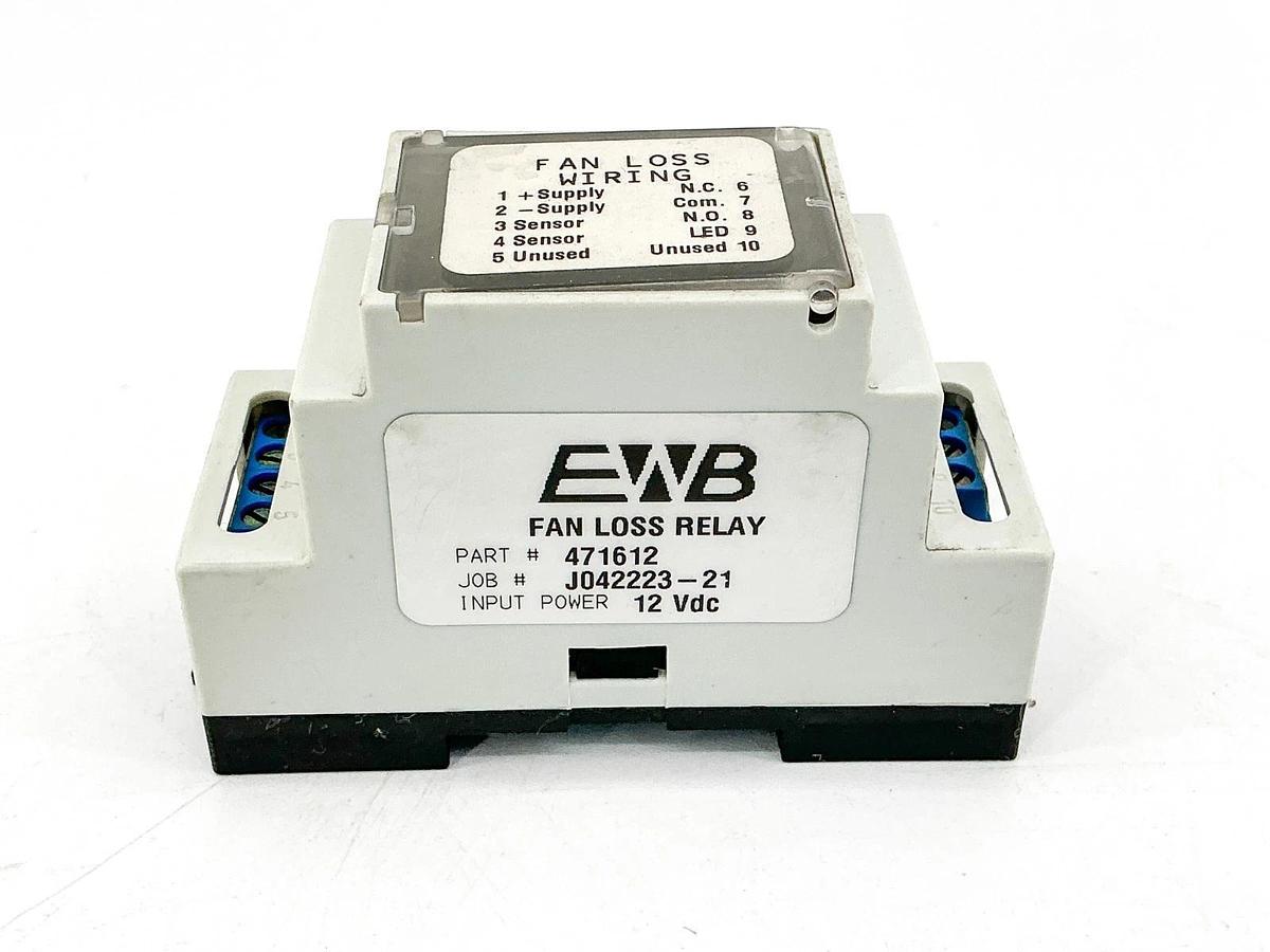 New E.W. Bowman 471612 Fan Loss Wiring Relay 12VDC - No Box