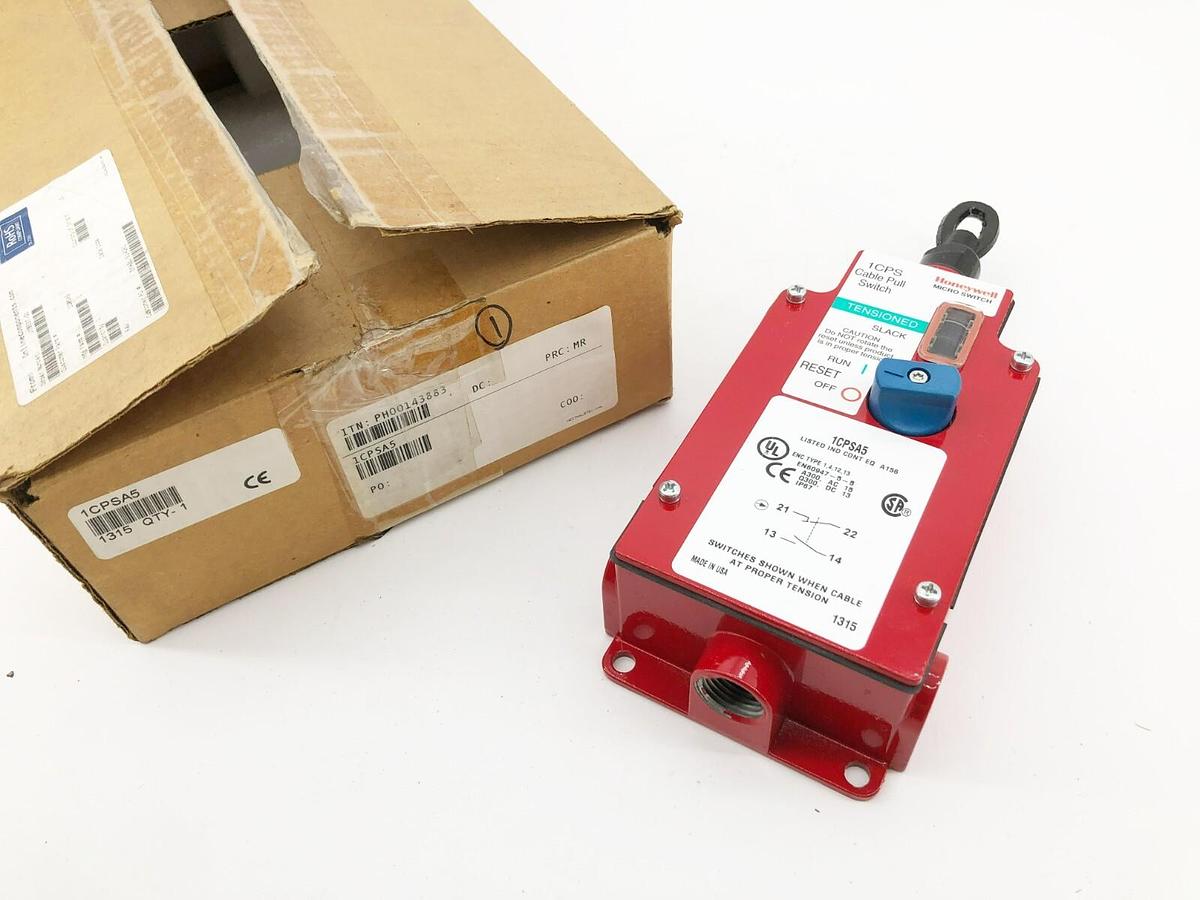 New Honeywell 1CPSA5 Cable Pull Switch 50MA 250V 60VDC 1NC/1NO
