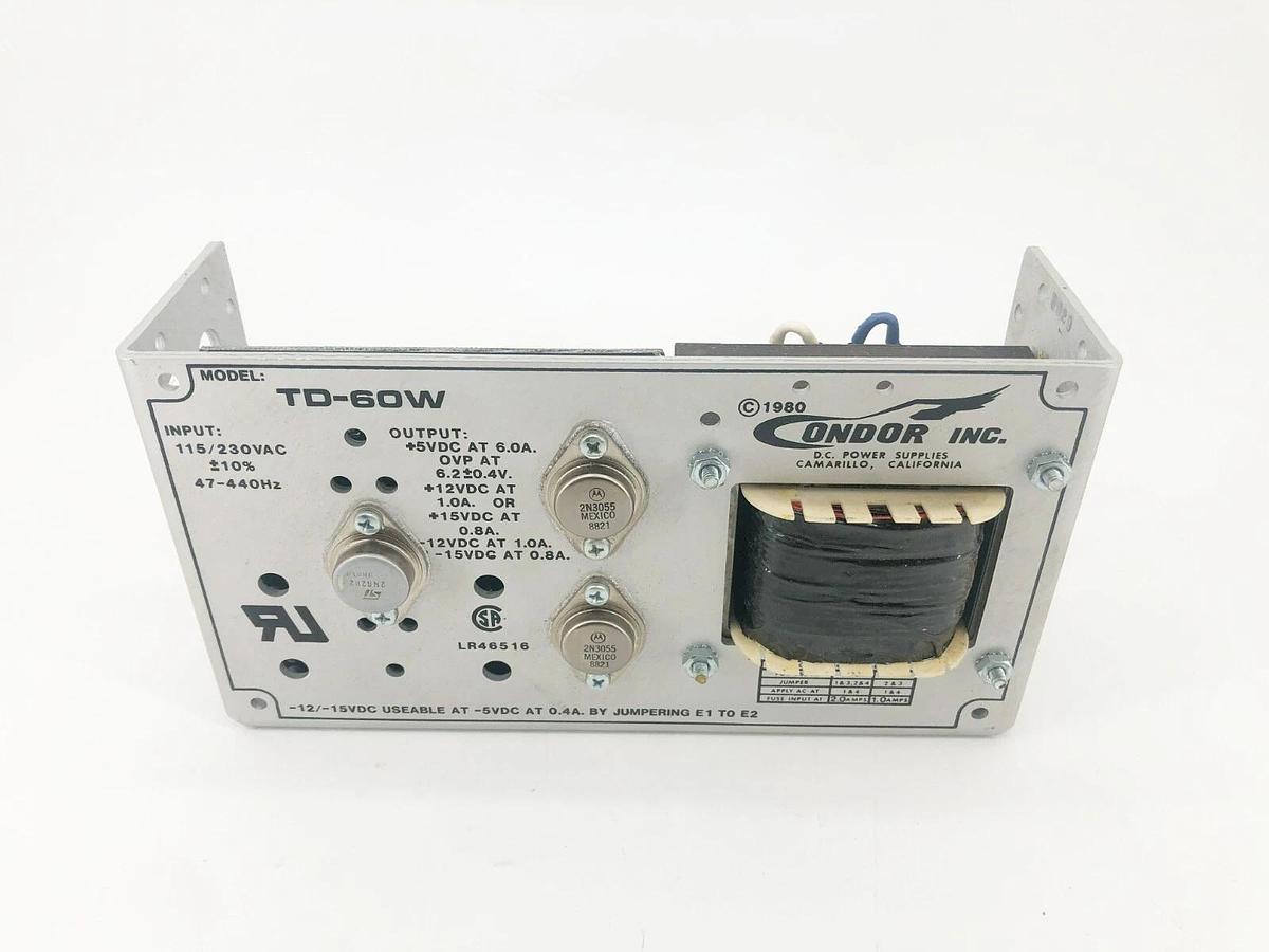 New Condor TD-60W Power Supply 115/230VAC 47-440Hz