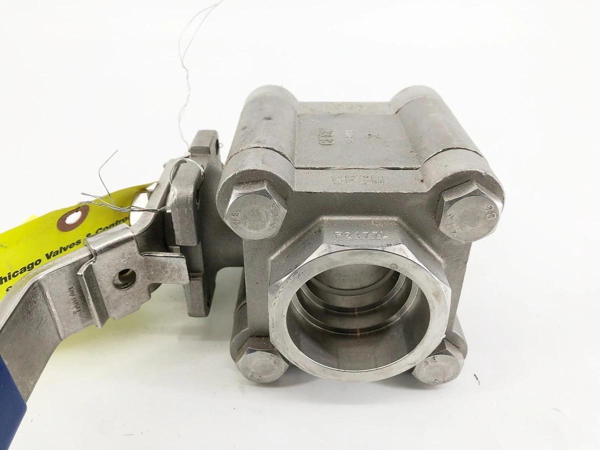 New Chicago Valves 796666RMMSW015 Ball Valve 1-1/2" CF8M - No Box