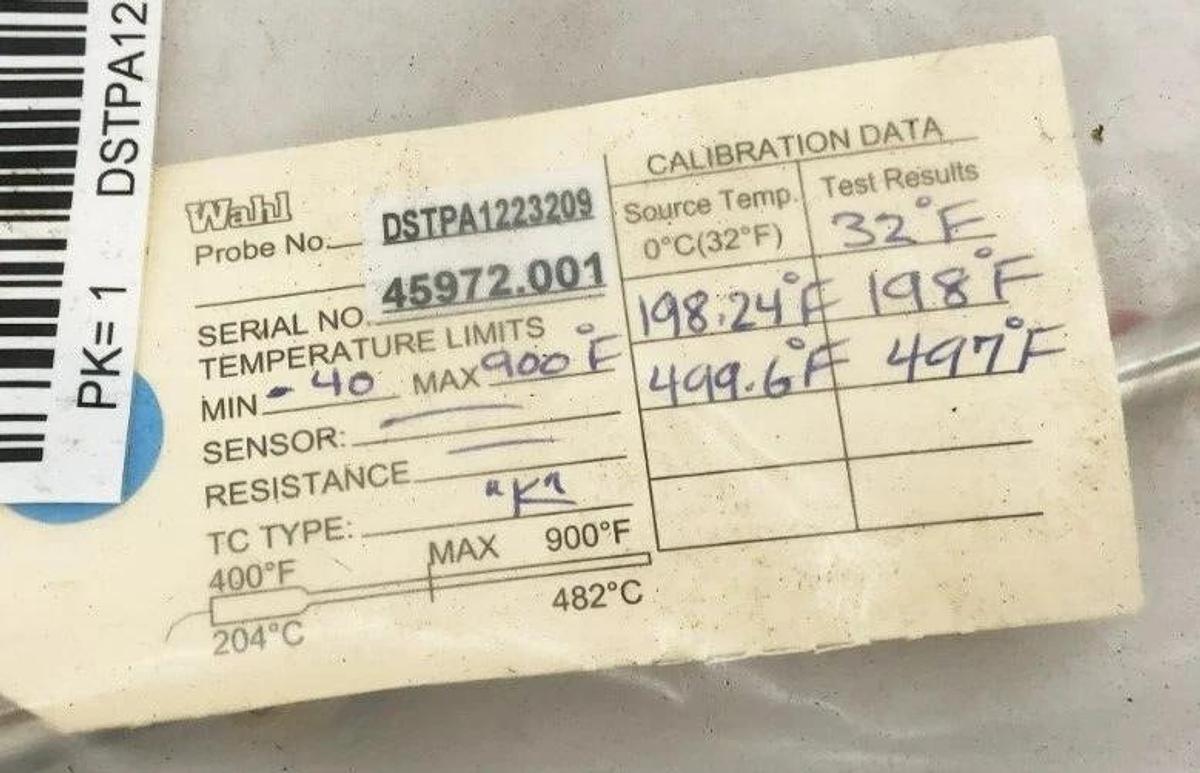 New Digi-Stem DSTPA1223209 Thermocouple Probe Type L 1/4" x 9" 19RU68