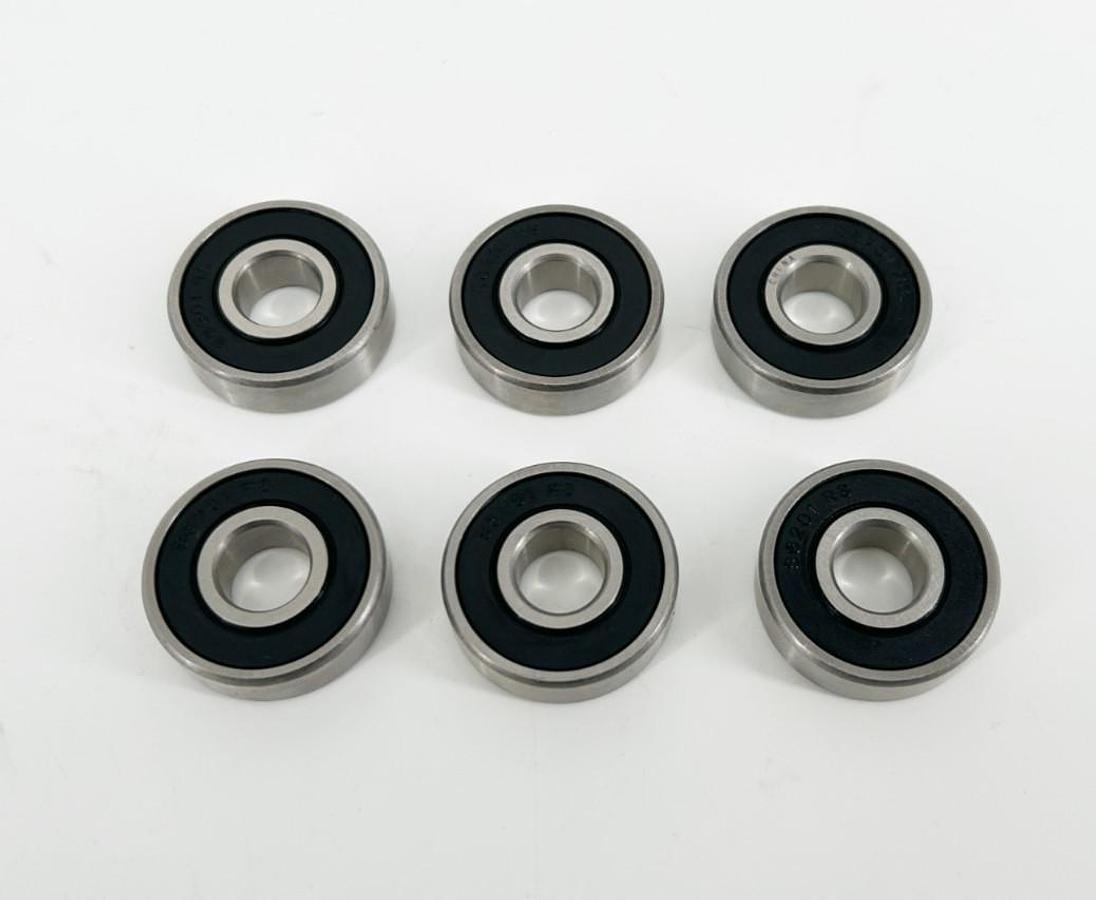 Lot of 6 New S6201-RS Bearings 32mm OD 12mm Bore 10mm Wide - No Box