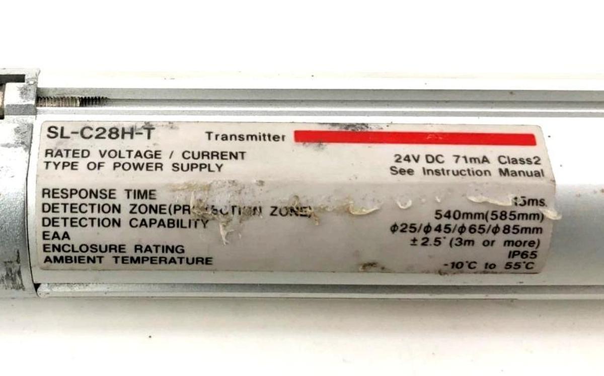 Used Keyence SL-C28H-T Transmitter Safety Light Curtain 24VDC