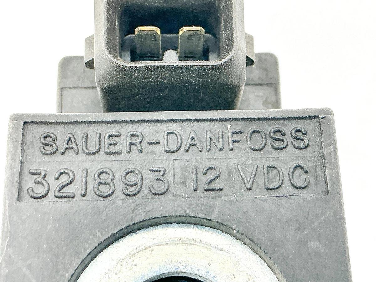 Used Sauer-Danfoss 321893 Solenoid Coil 12VDC