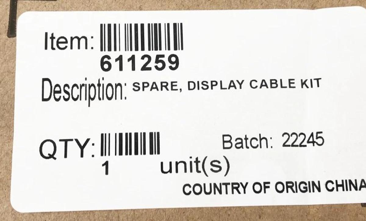 New VideoJet 611259 Display Cable Kit