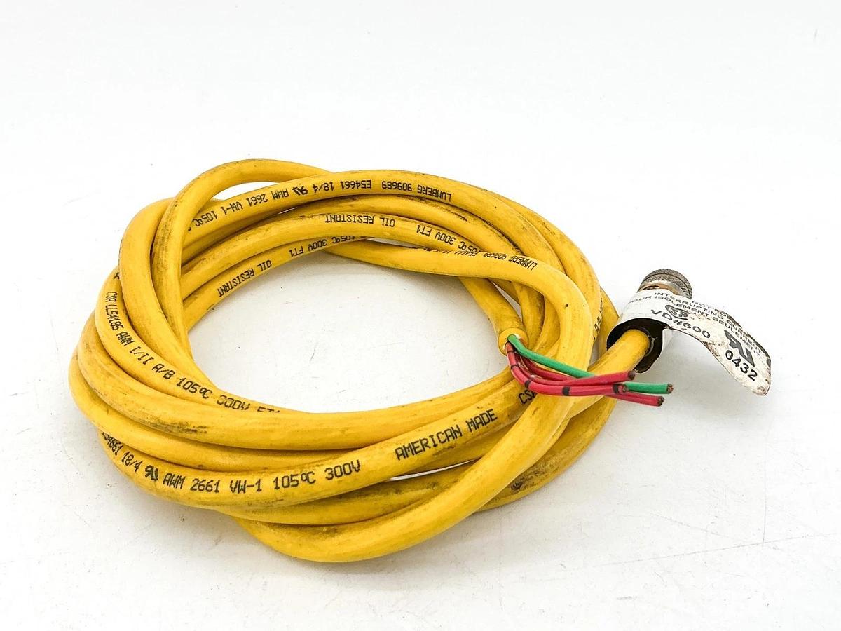 Used Lumberg RKT 4U-689/30FT Cordset 4Pin 300V