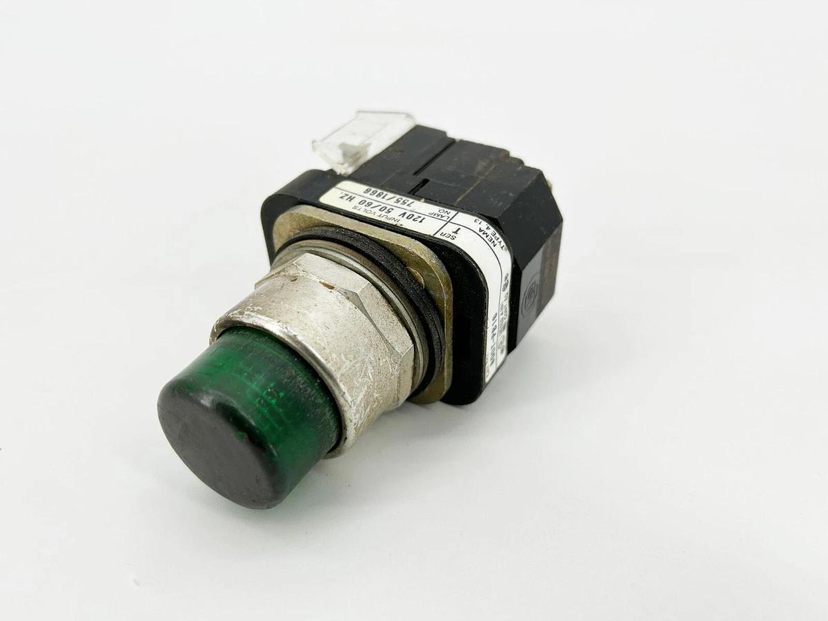 Used Allen Bradley 800T-PB16 Pushbutton 30.5M Momentary Contact Green