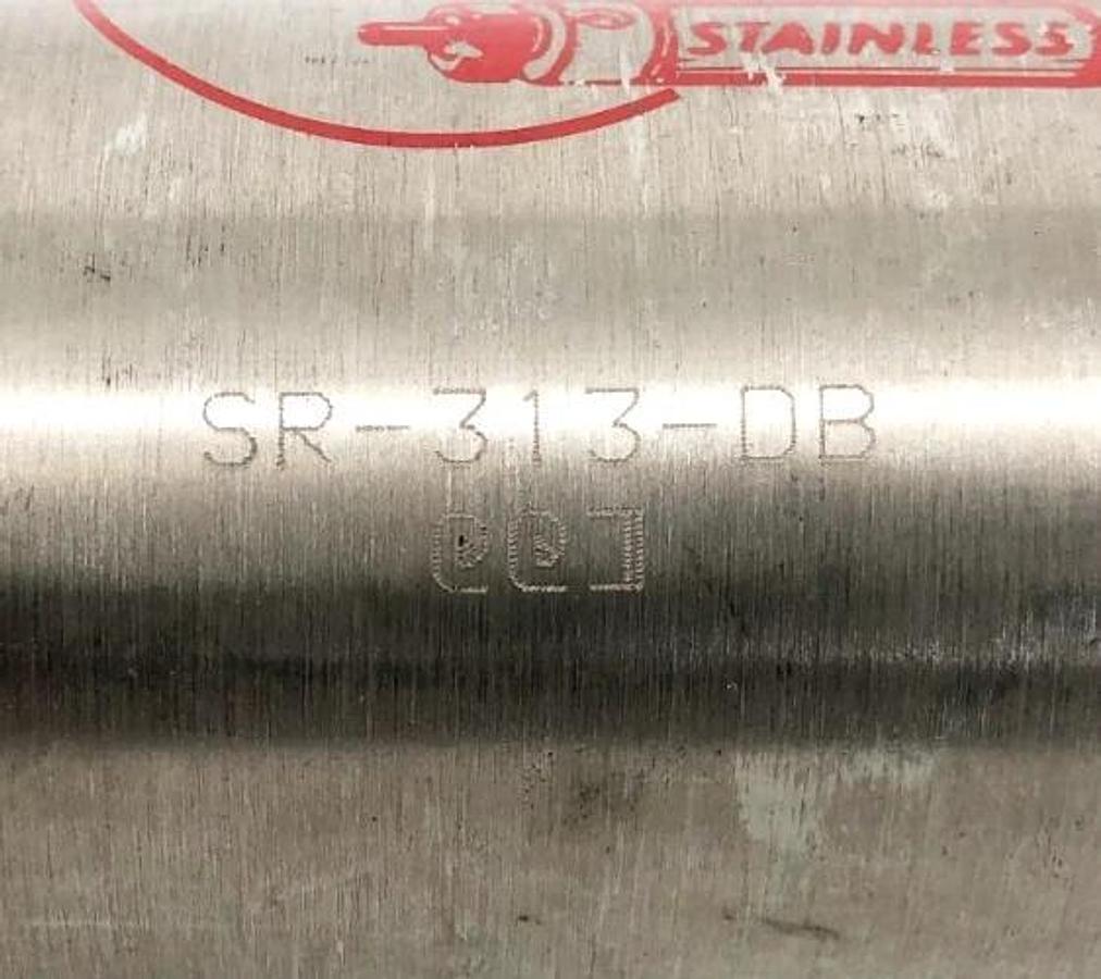 Used Bimba SR-313-DB Double Acting Pneumatic Cylinder 2" Bore 3" Stroke