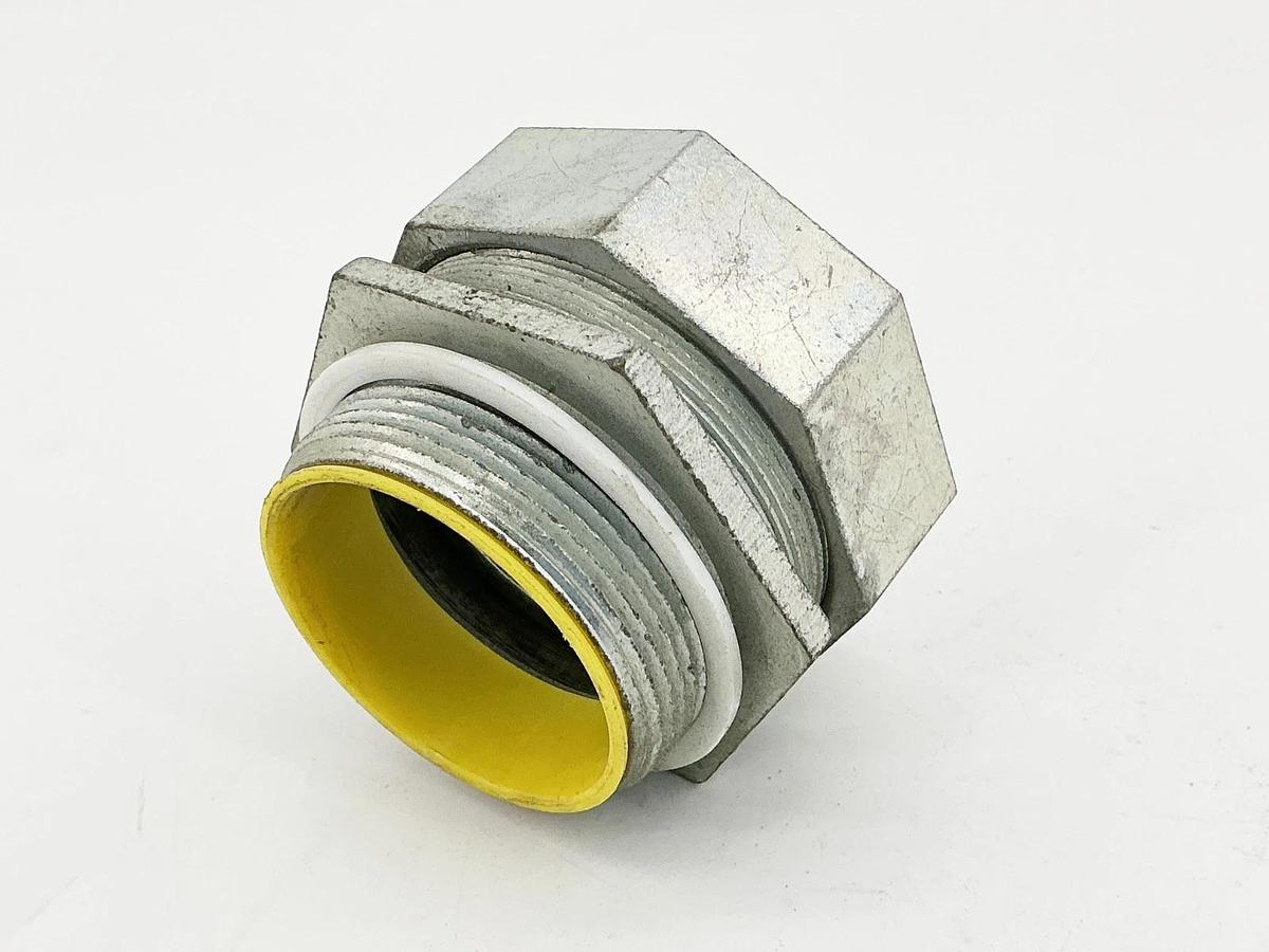 New Hubbell 3518 Liquid Tight Straight Connector W/ Insulated Throat 2" - No Box