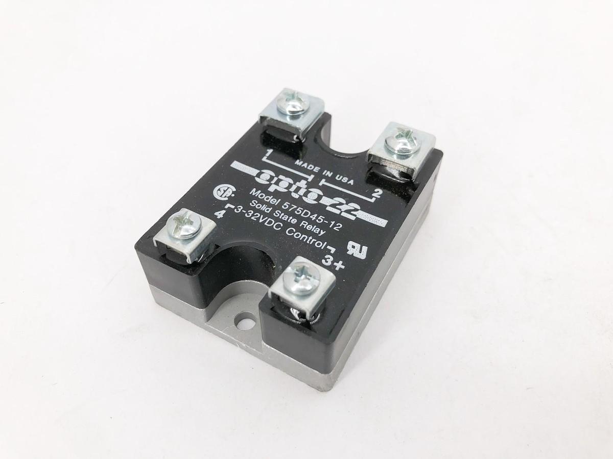 New Opto 22 575D45-12 Solid State Relay 3-32VDC Control - No Box
