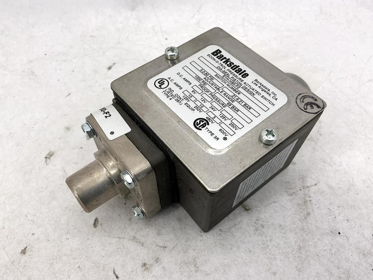 New Barksdale E1H-H90-F2 Pressure Switch 1000PSI .207-6.21 BAR 69.0 BAR 10A 600V