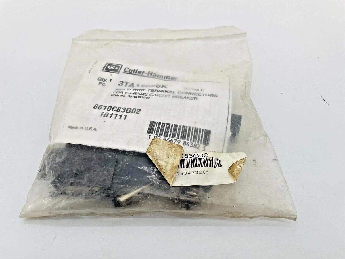 New Cutler Hammer 3TA150F6K Multi Wire Box Lug Kit 225A 661C83G02