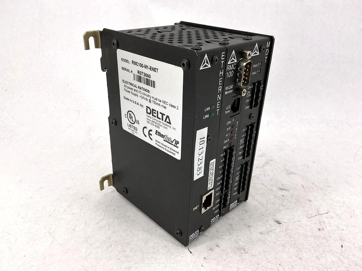 Used Delta Computer Systems RMC100-M1-ENET RMC-100 Ethernet PLC Module RMC100M1ENET