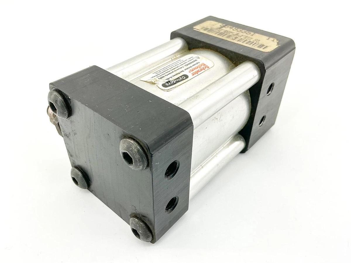 Used Schrader Bellows FW2B101321 1.00 Pneumatic Cylinder 2" Bore 1" Stroke 250PSI