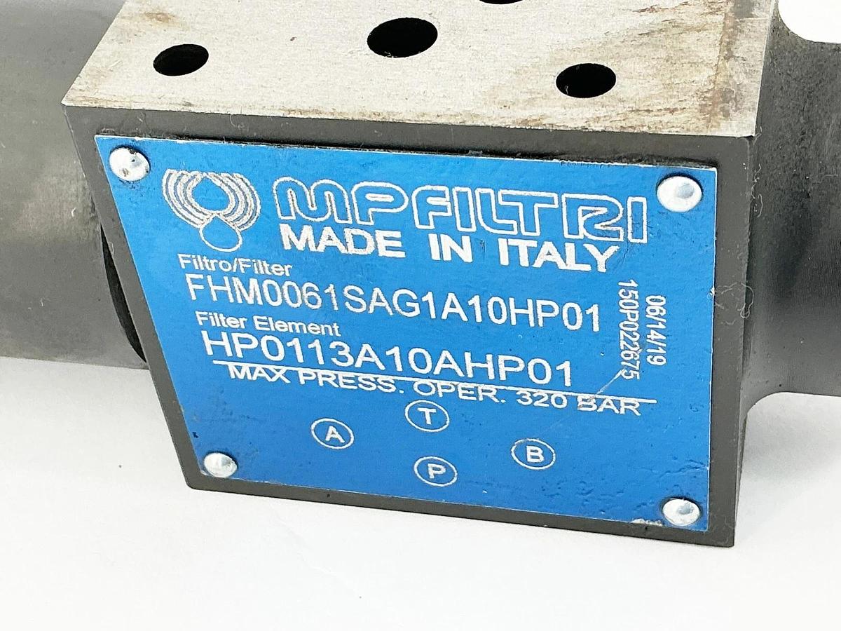 New MP Filtri FHM0061SAG1A10HP01 Hydraulic FIlter Valve Assembly HP0113A10AHP01