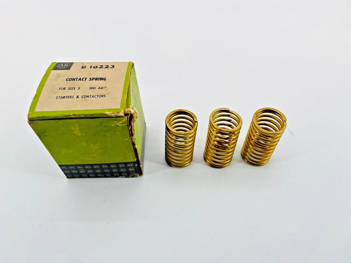 Box of 3 New Allen Bradley B-16223 Contact Spring Size 5 300A