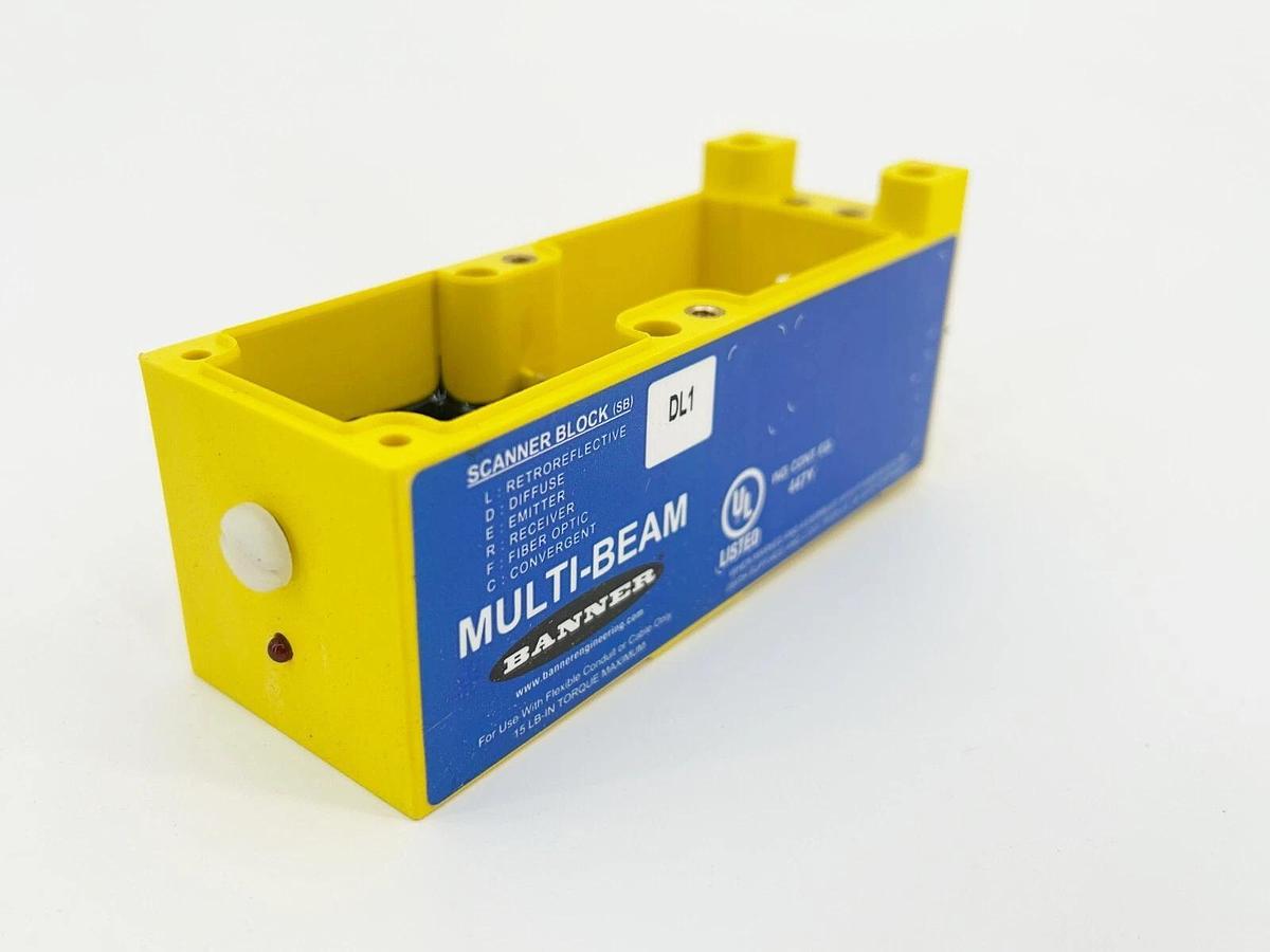 New Banner Engineering SBDL1 Photoelectric Sensor 3/4 Wire 17626