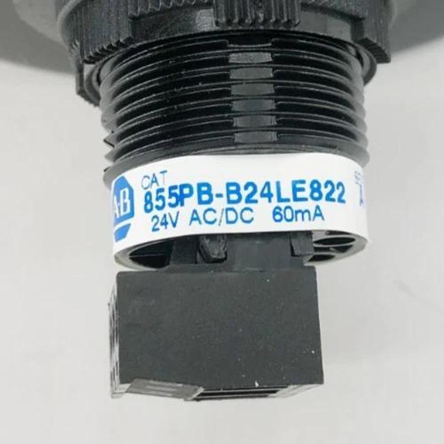 New Allen Bradley 855PB-B24LE822 Ser. A Panel Mount Sounder LED Yellow 24VAC/DC