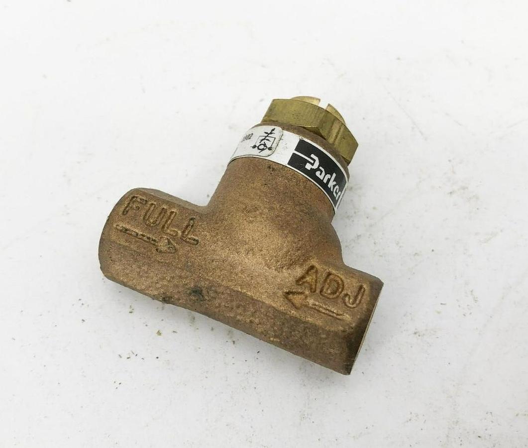 New Parker 032500119 Flow Control Valve 1/8" NPT 250psi Brass