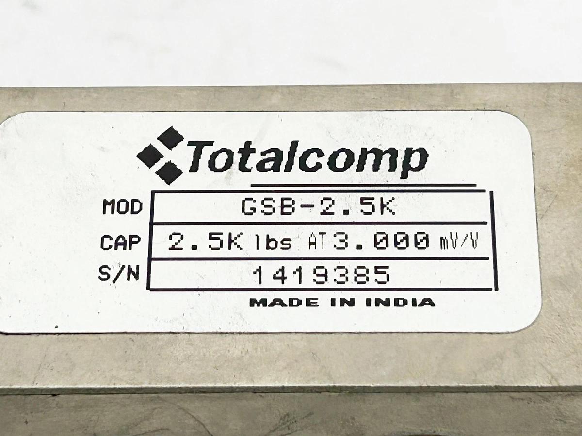 New Totalcomp GSB-2.5K Load Cell Sensor 2.5KLB 5-Wire 20' Cable - No Box