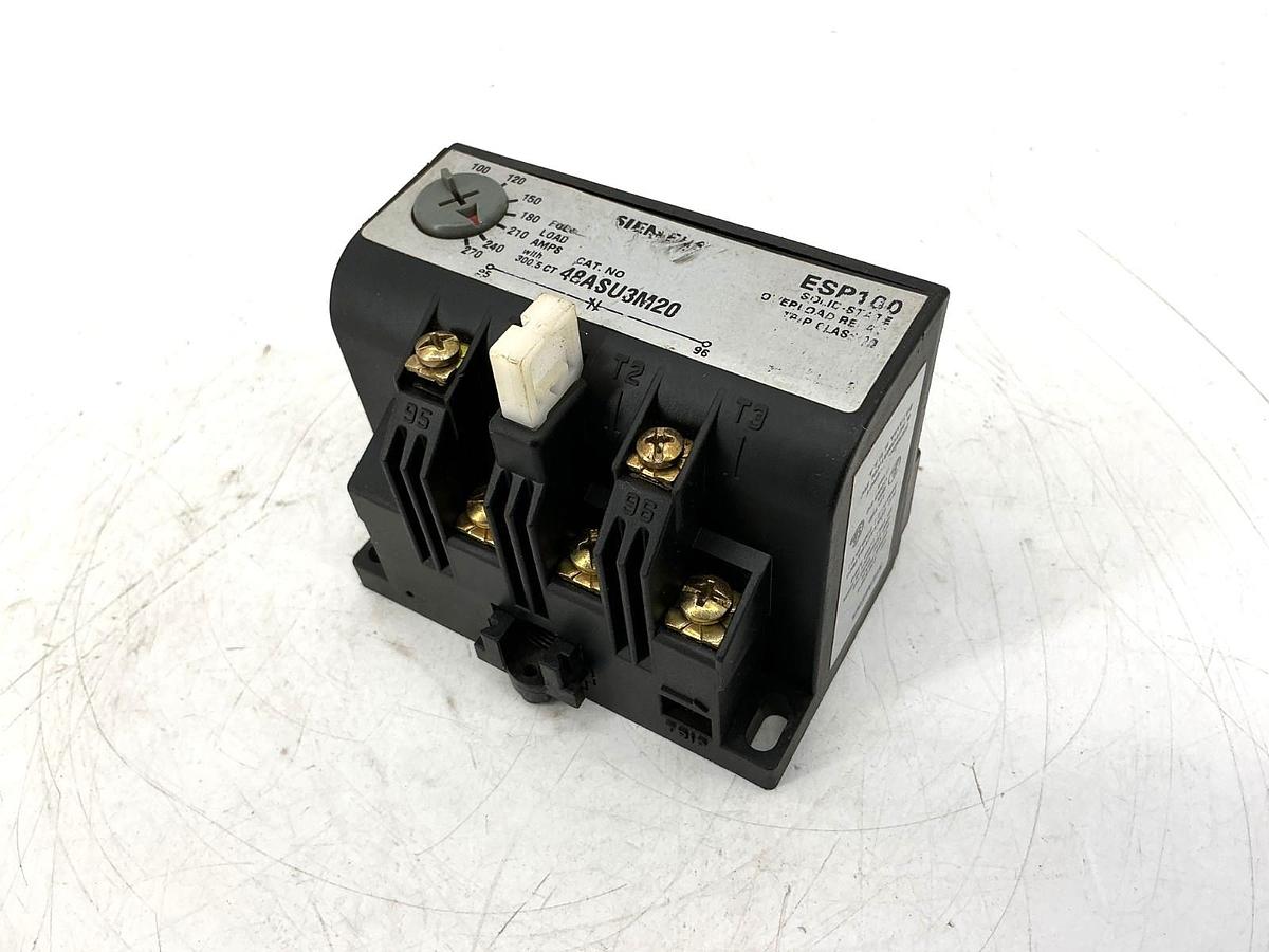 Used Siemens 48ASU3M20 Ser C Overload Relay Solid State 3PH 50/60HZ 100-270FLA