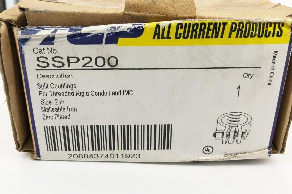 New ACP SSP200 2" Split Coupling For Threaded Rigid Conduit & IMC