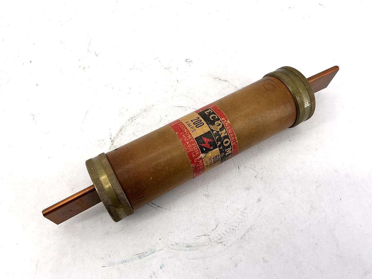 Used Economy Fuse F-20005 Renewable Time-Delay 200A 600V