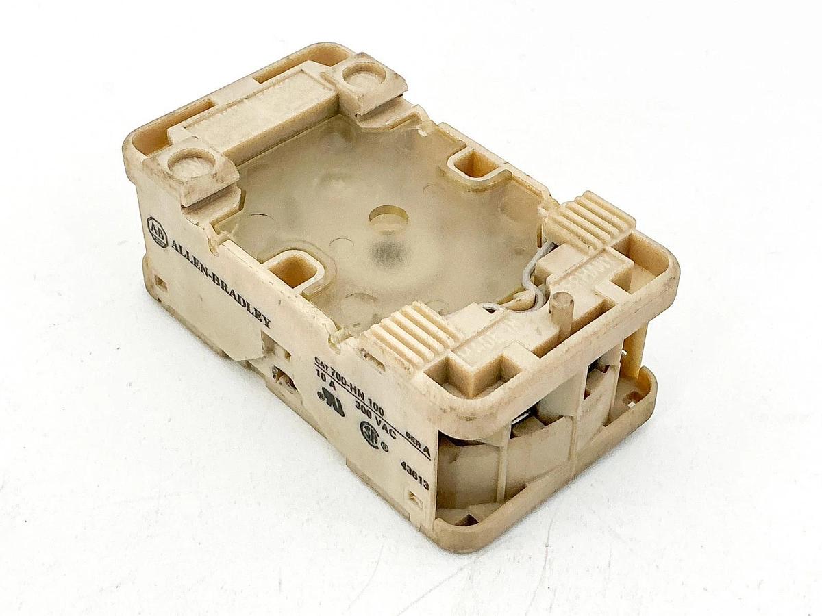 Used Lot of 4 Allen Bradley 700-HN100 Relay Base 10A 300V