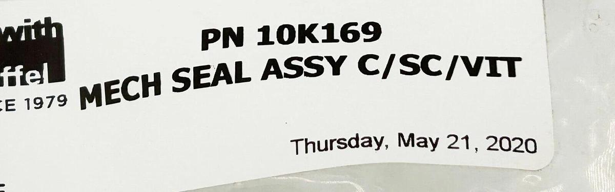 New Beckwith and Kuffel 10K169 Mech Seal Assy C/SC/VIT