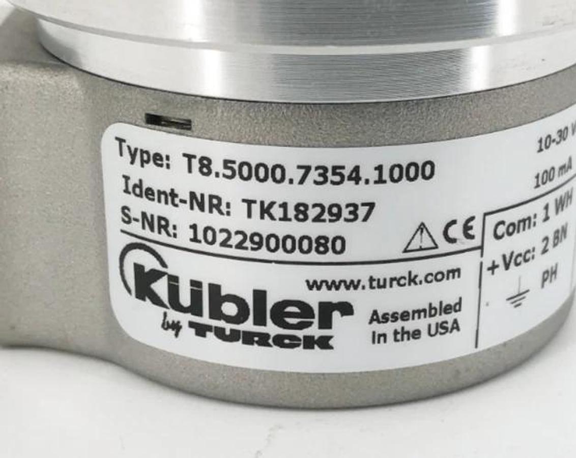 New Turck Kubler T8.5000.7354.1000 Rotary Encoder TK182937 - No Box