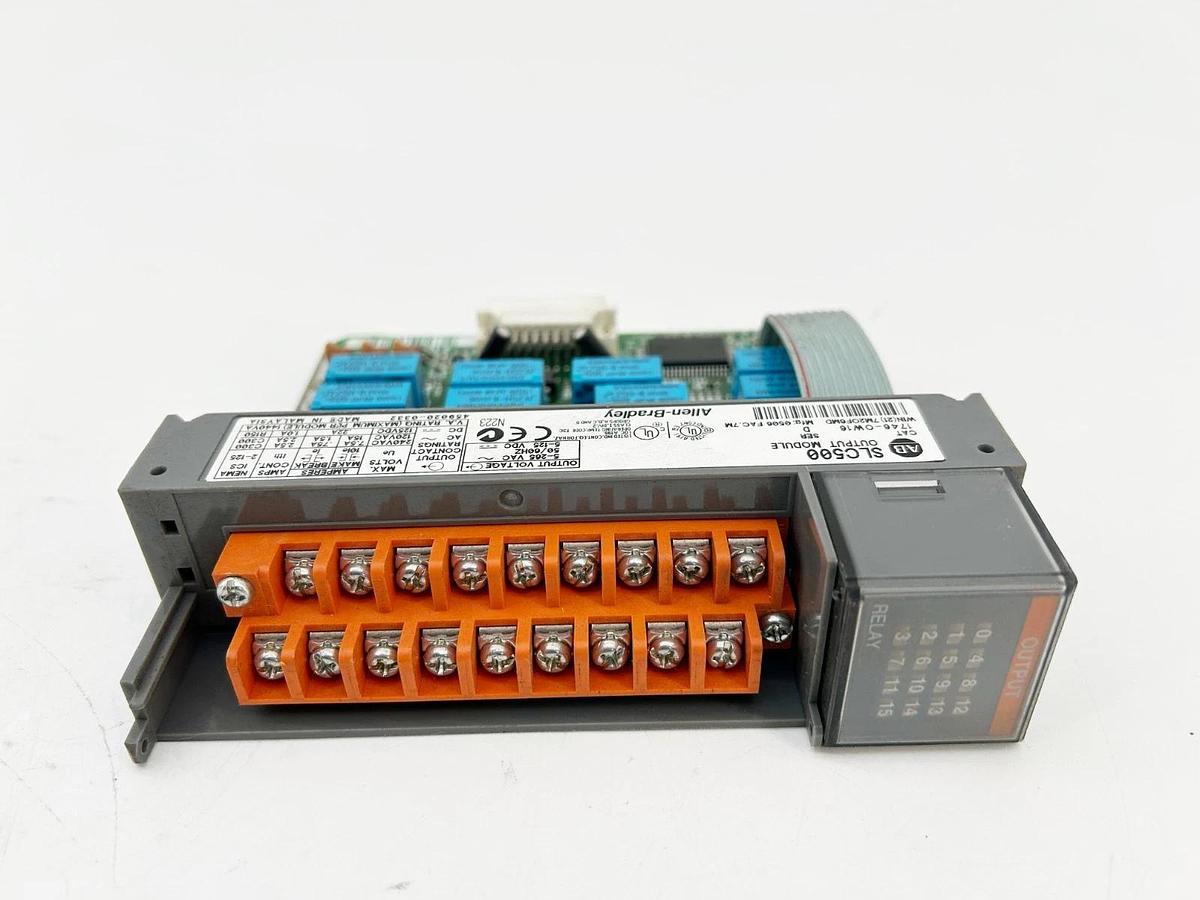 Used Allen Bradley 1746-OW16 SLC 500 Output Module Relay 16 Point 250V