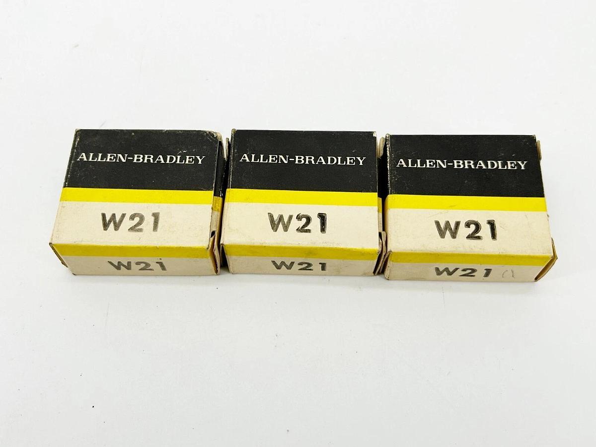 New Lot of 3 Allen Bradley W21 Heater Element Overload Relay