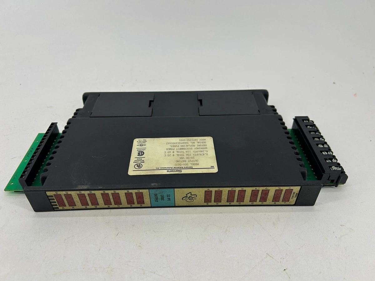 Used Siemens 500-5031 Output Module 20-30VDC