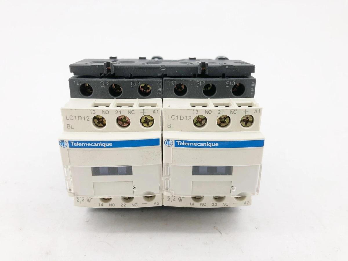 New Telemecanique LC2D12BL Reversing Contactor 24VDC 2.4W 5.5KW/400V 7.5HP/460V