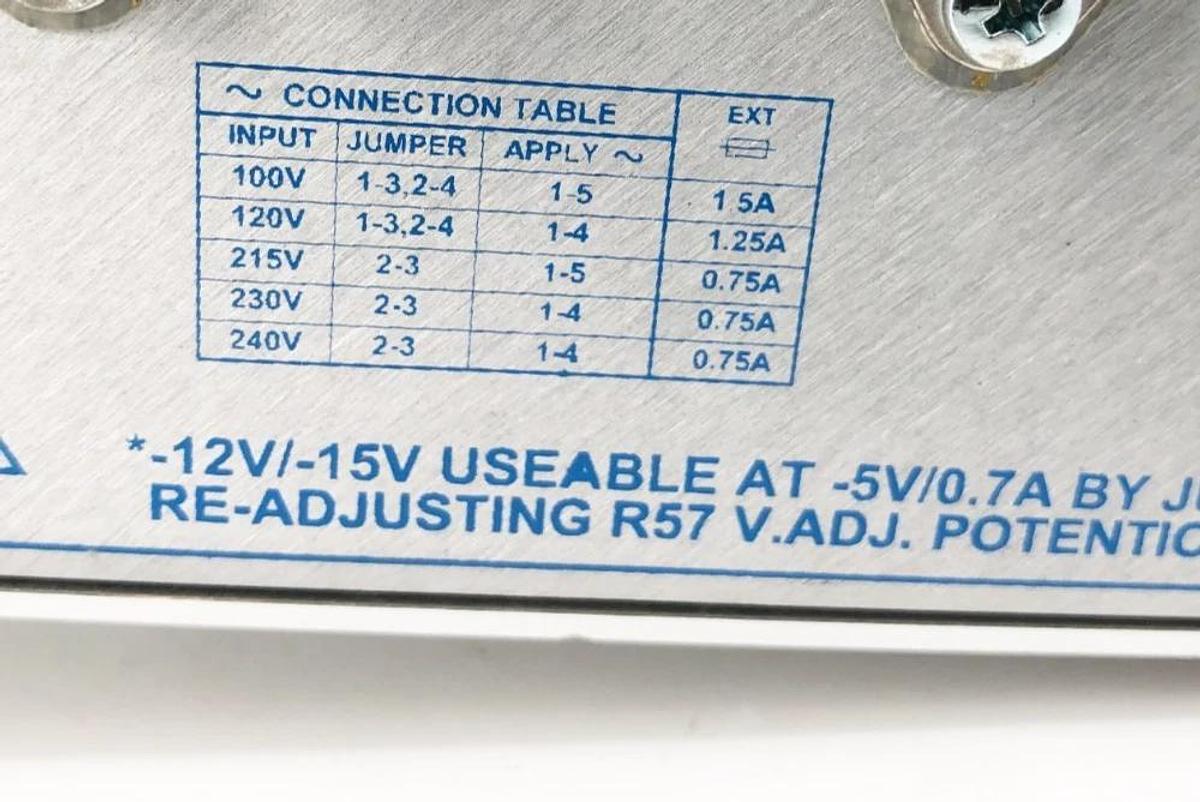 New Condor HBB15-1.5A+G Power Supply 15V -15V 100~240 VAC In SPL4300G - No Box