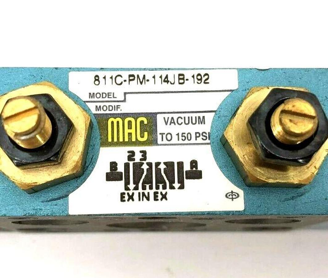 New MAC Valves 811C-PM-114JB-192 Solenoid Valve 110-120VAC 50/60Hz