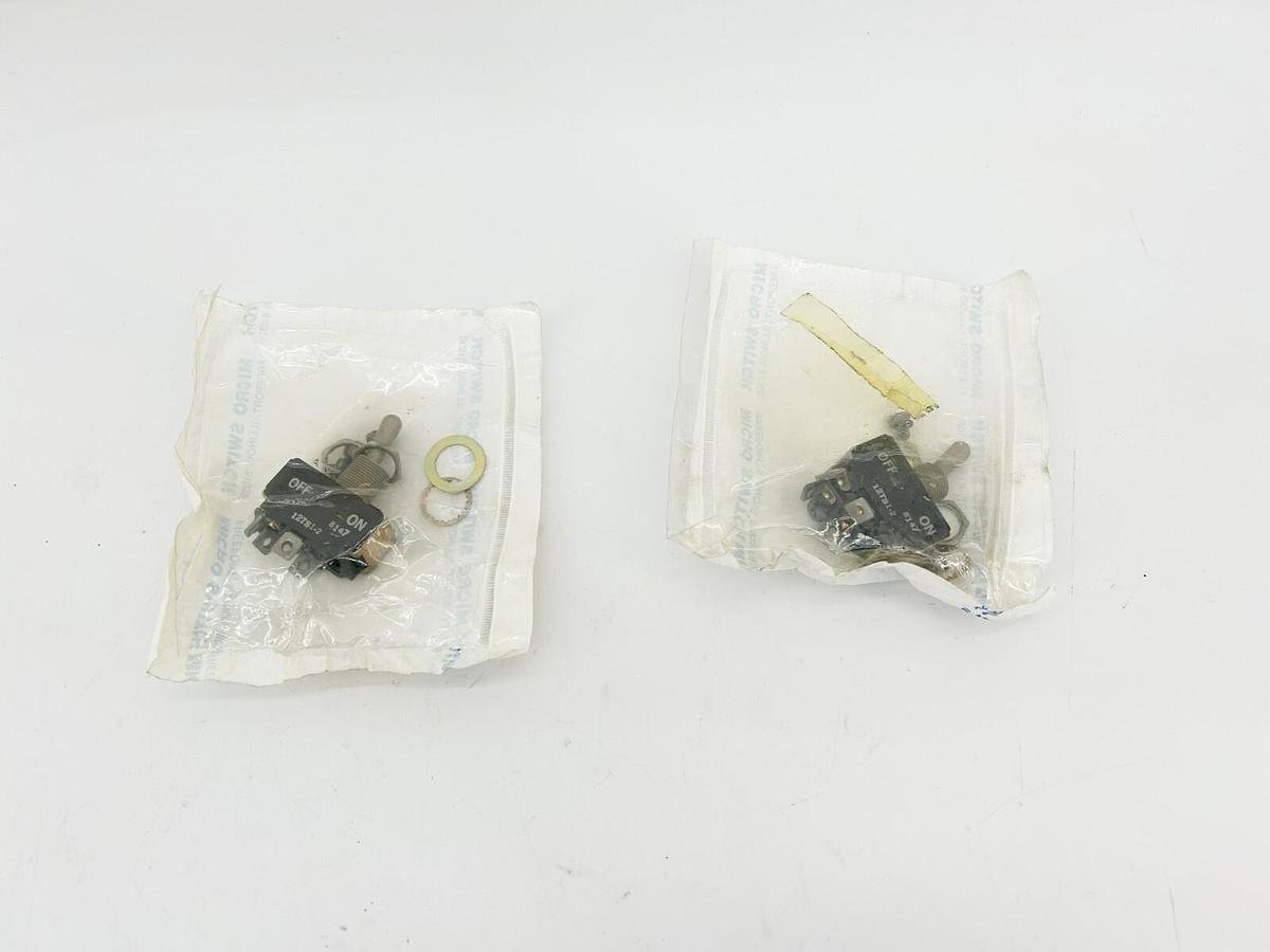 Lot of 2 New Honeywell Micro Switch 12TS1-2 Toggle Switches, 15A 125/250/277 VAC