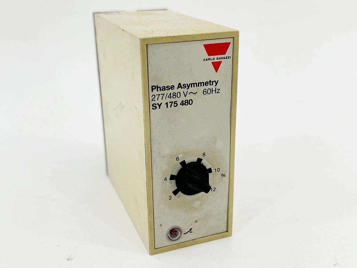 Used Carlo Gavazzi SY-175-480 Phase Asymmetry Relay 277/580V 60Hz