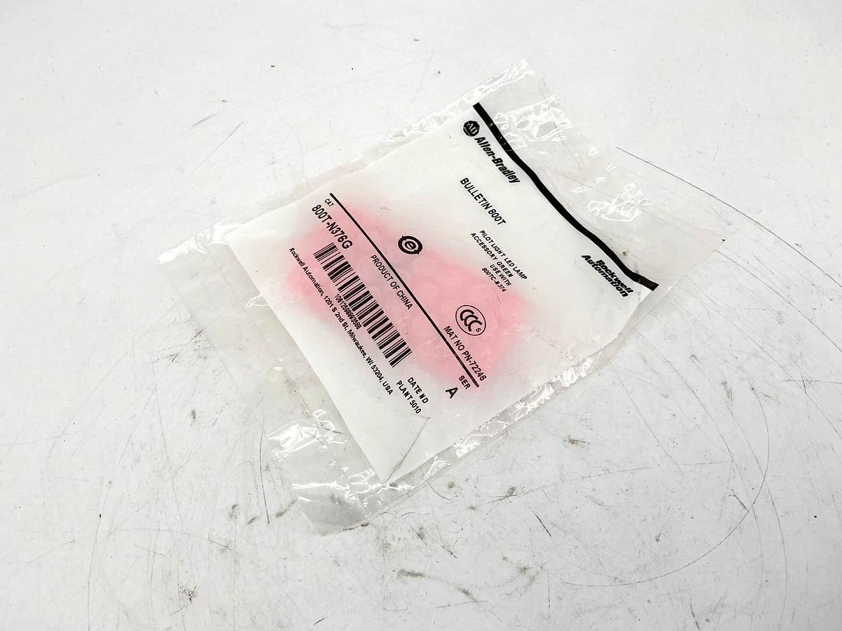 New Allen Bradley 800T-N376G Ser A Pilot Light Accessory LED Lamp Bulb 3V Green