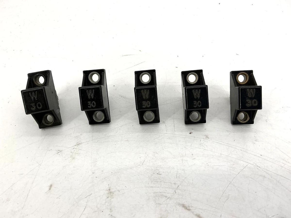 Used Lot of 5 Allen Bradley W30 Thermal Overload Relay Heater Element W-30