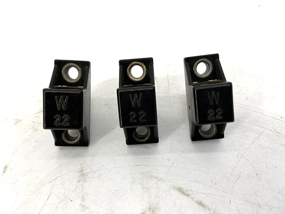 Lot of 3 New Allen Bradley W22 Thermal Overload Relay Heater Element W-22
