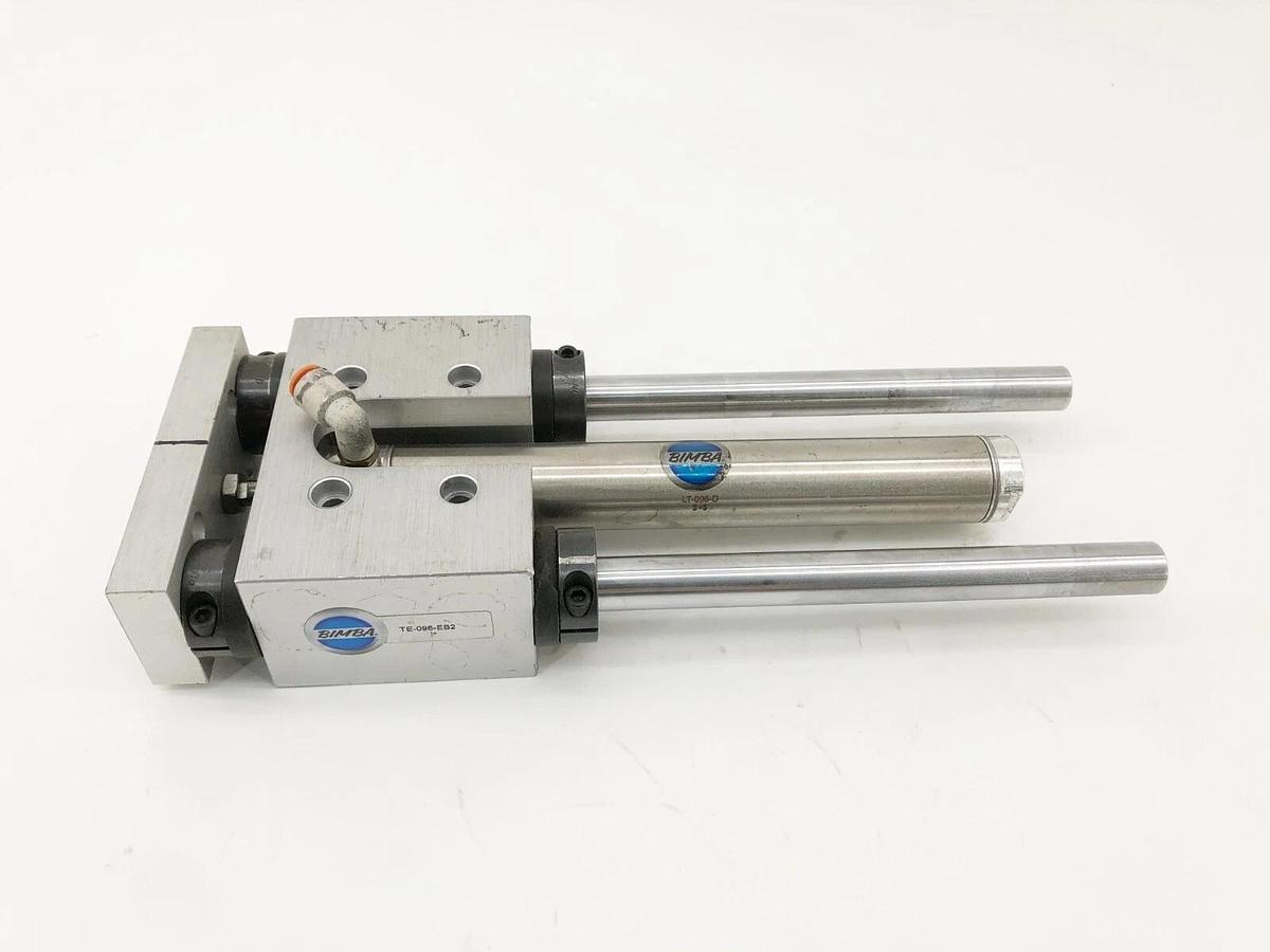 Used Bimba TE-096-EB2 Pneumatic Linear Thruster Actuator 1-1/16" Bore 6" Stroke