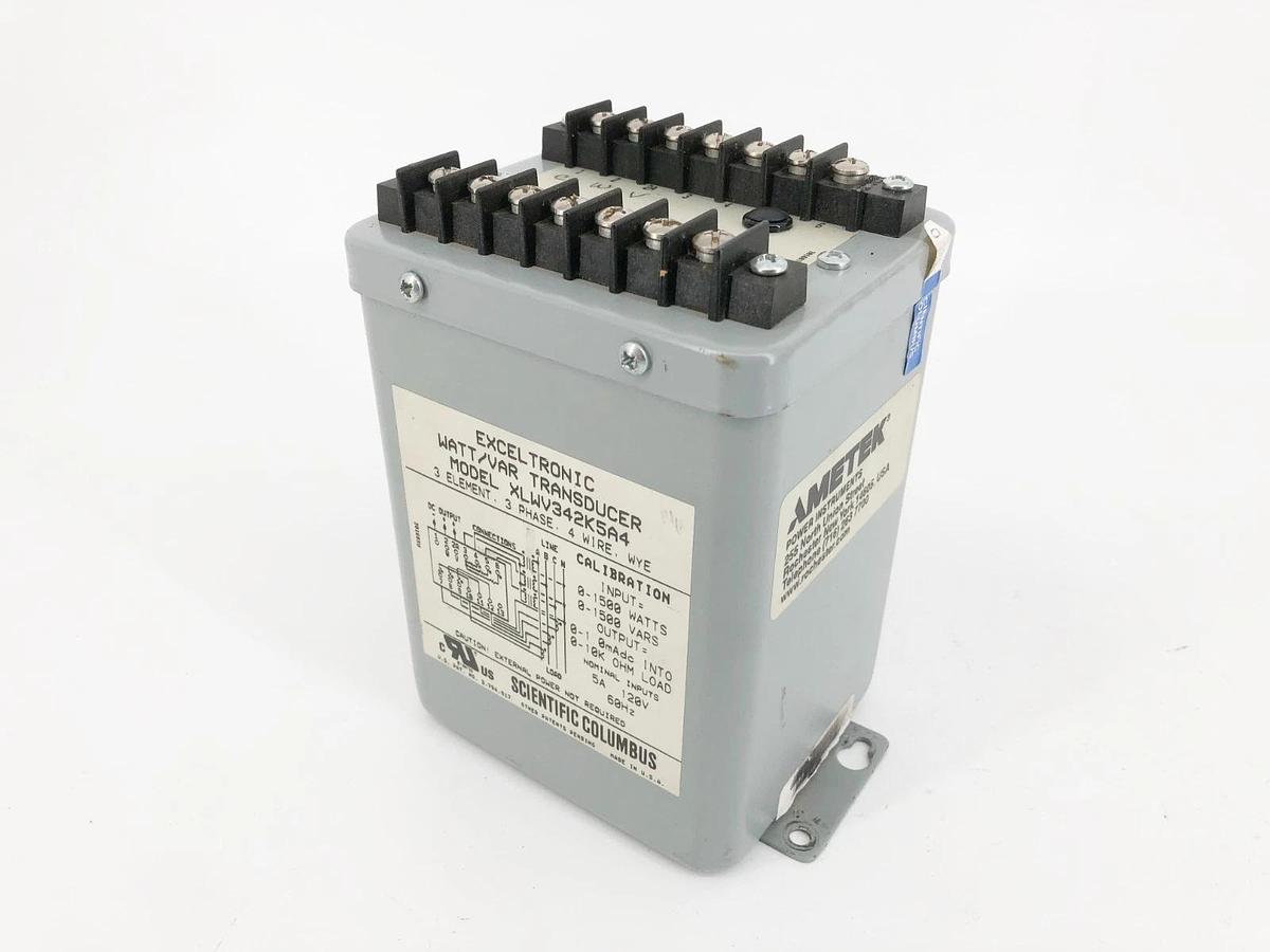 Used Scientific Columbus XLWV342K5A4 Watt Transducer 120V 3 Element 3PH 4W