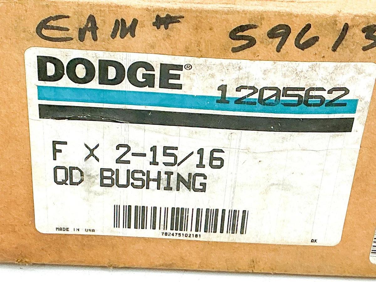 New Dodge 120562 QD Bushing 2-15/16" Bore FX-2-15/16