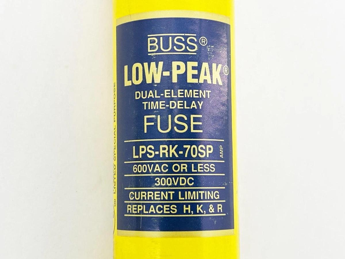 New Bussmann LPS-RK-70SP Time Delay Low-Peak Fuse 70A 600V Class RK1