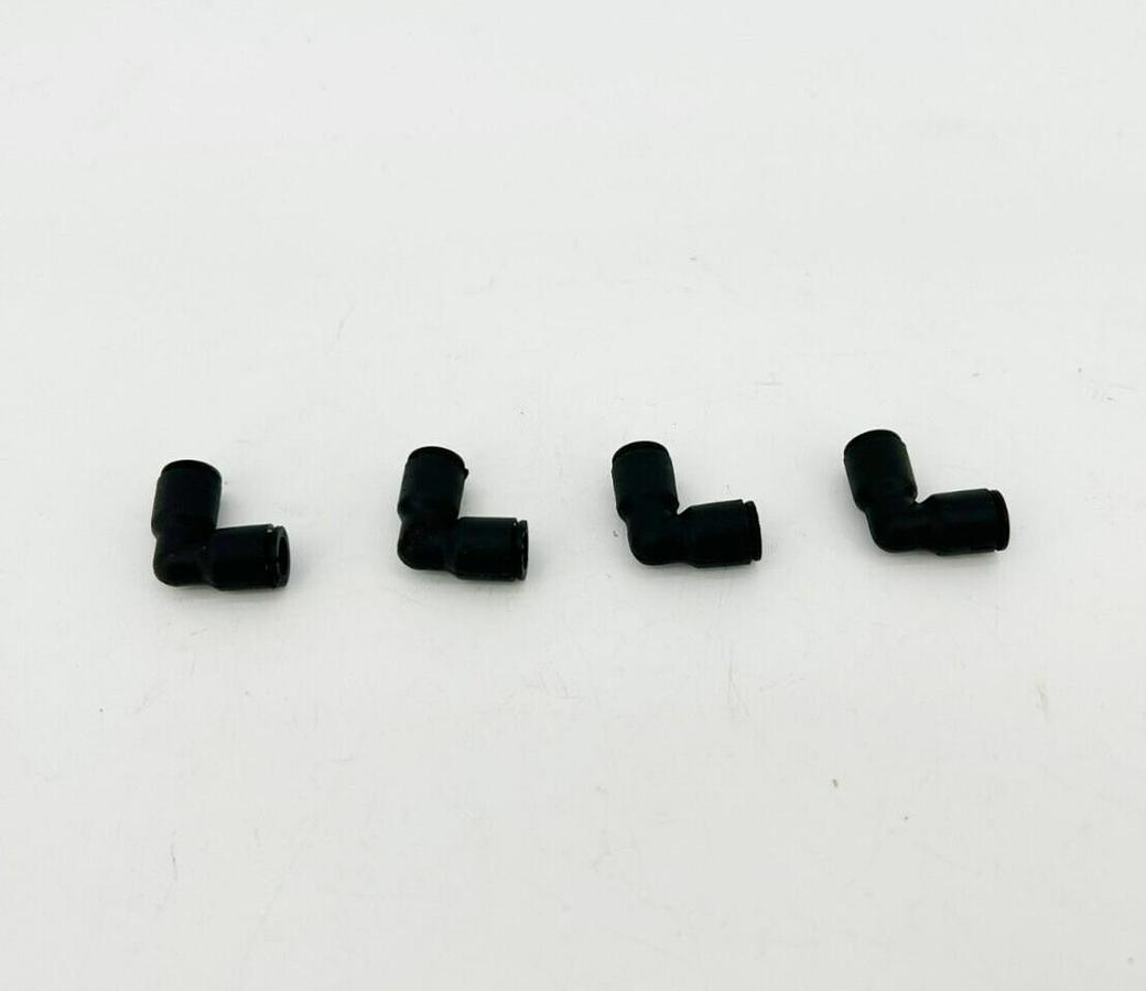 Lot of 4 New Lawson 86791 Union Elbows, 1/4" Tube OD, Glass Reinforced Nylon