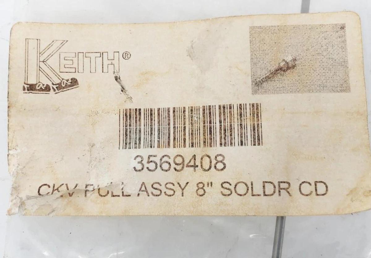 New Keith 3569408 Check Valve Assembly Pilot Pull Ball Block 8" SOLDER CD
